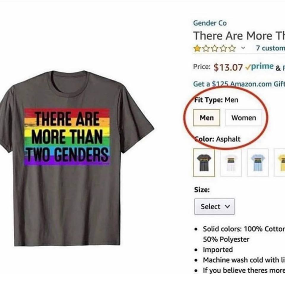 more than 2 gender shirt