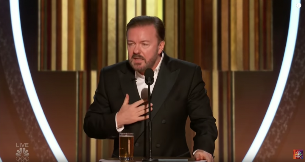 Ricky Gervais's 2020 Golden Globe Monologue is Best Thing to Come Out