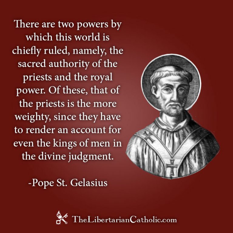 St. Gelasius Letter to Emperor Anastasius - The Libertarian Catholic ...