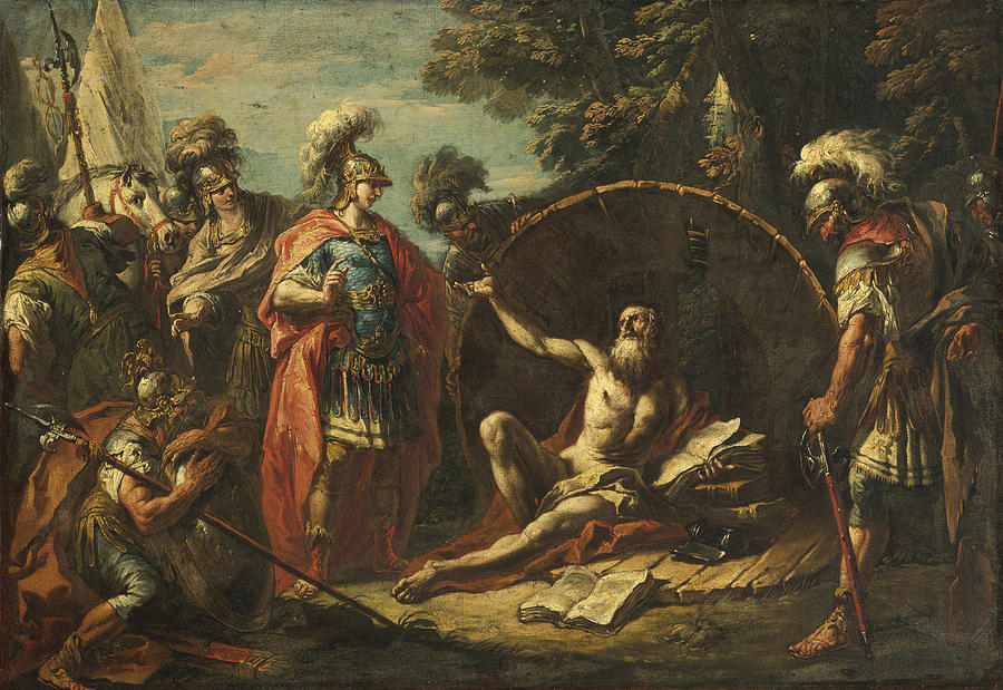 Gaspare Diziani, Alexander and Diogenes, c. 1740.